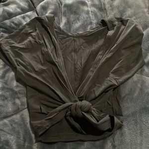 Lululemon tie up tshirt